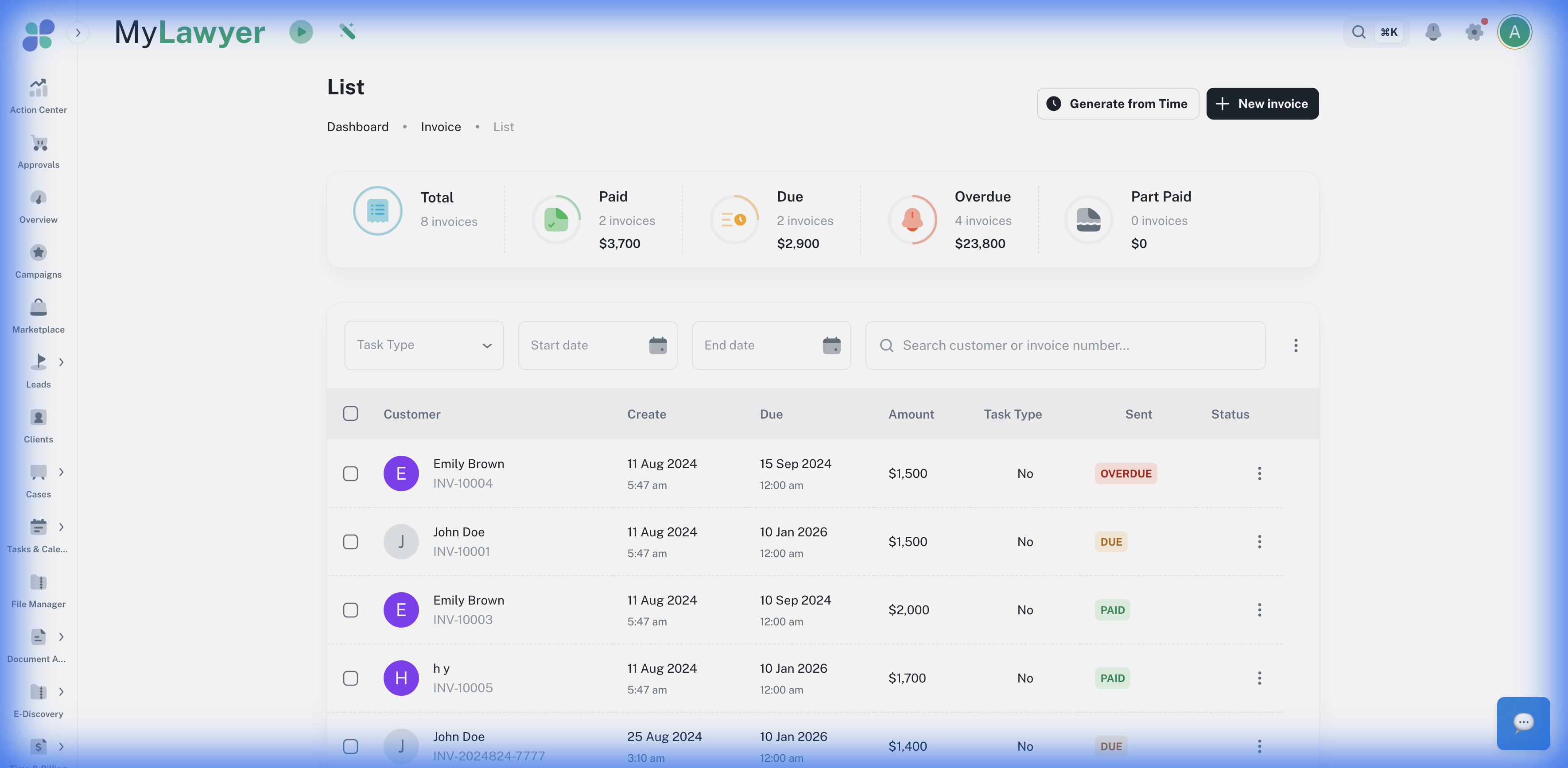 Expenses flow directly into your billing dashboard, tagged to the right matter